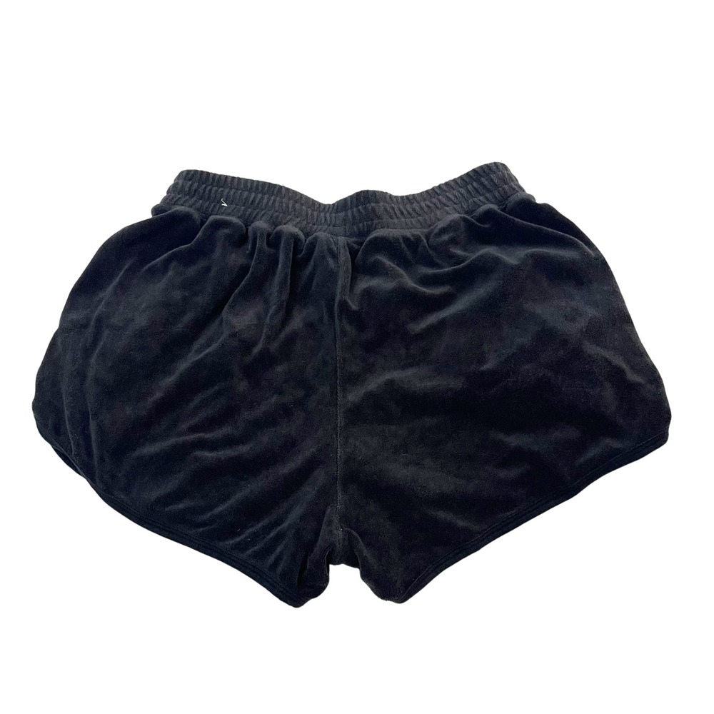 Nike Court Heritage Black Terry Tennis Shorts Loose Fit Athleisure Womens Medium - Picture 2 of 8